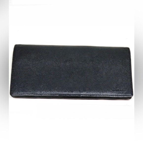 Gorgeous Black Dunhill, long wallet, vintage DUNHILL! LUX - Picture 1 of 3